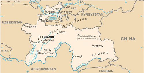 Tajikistan Map